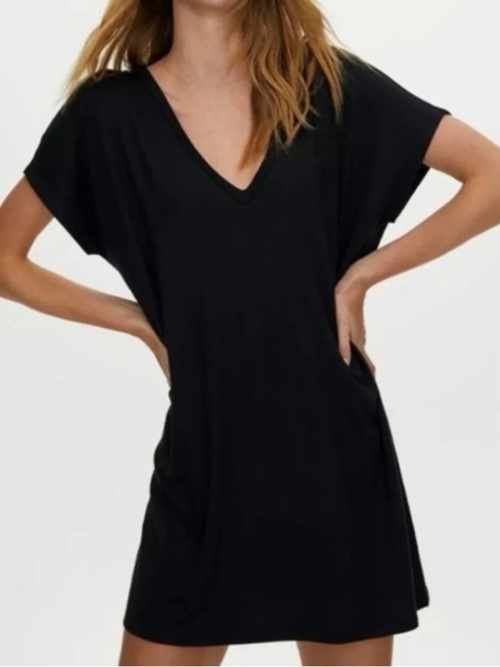 Wilfred Free Marcoux Black V-Neck dress M